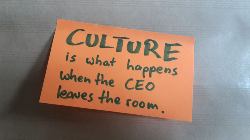 Unternehmenskultur ist, wenn ....
