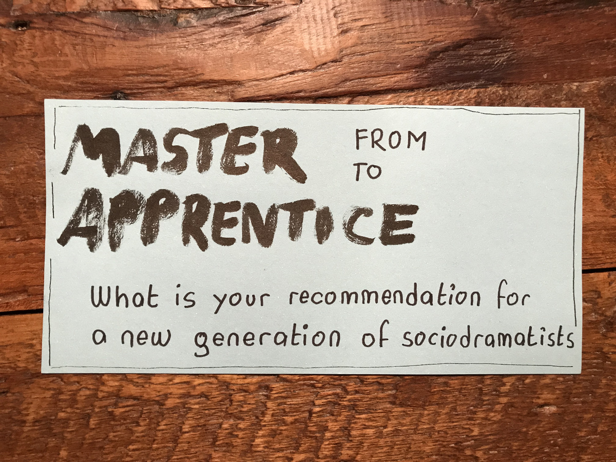 sociodrama from master to apprentice