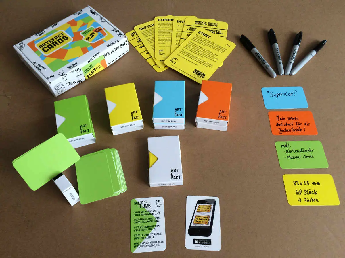 Post-It-Alternative Artefact Cards